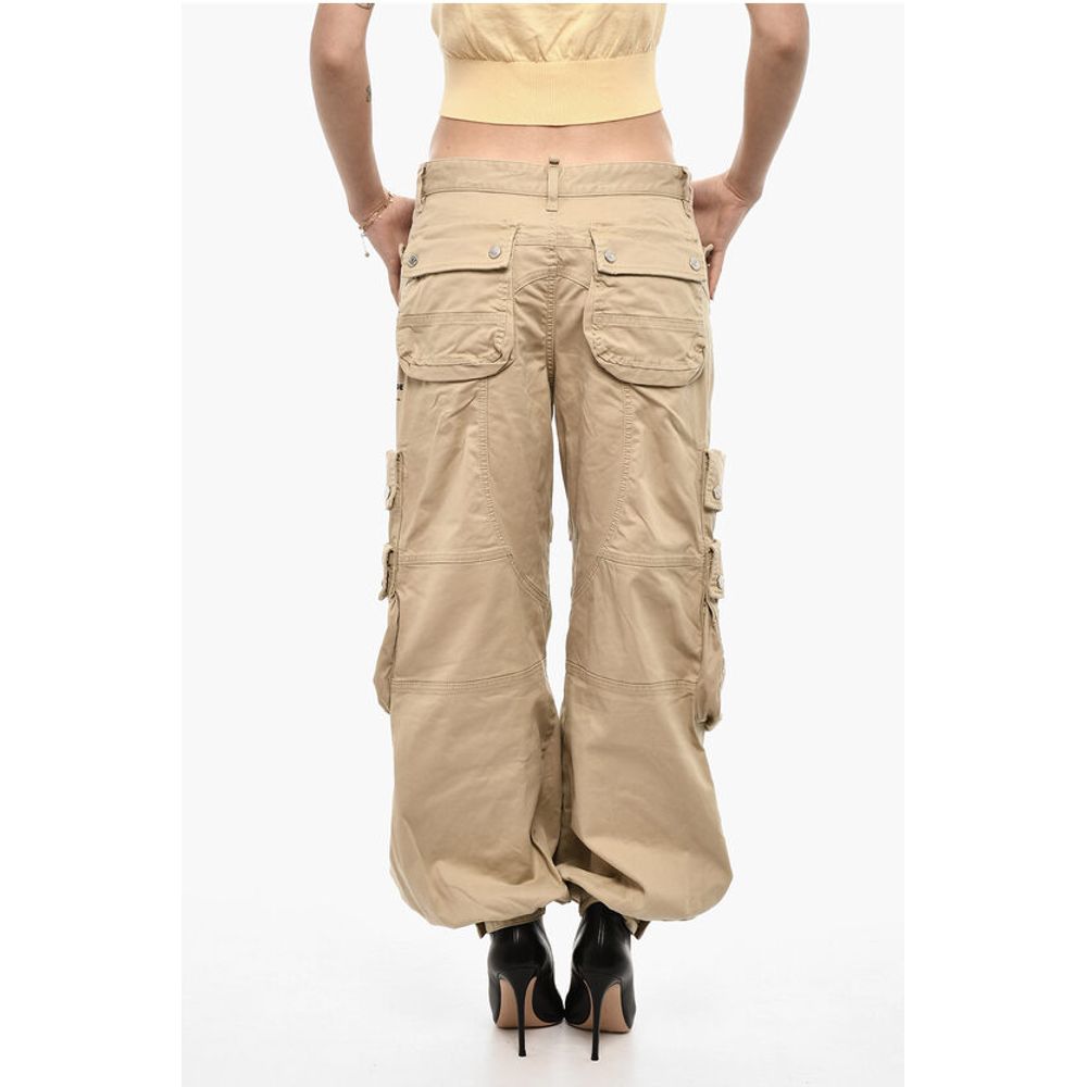 Dsquared² Distressed Cargo Pants with Logo Buttons - Image 2