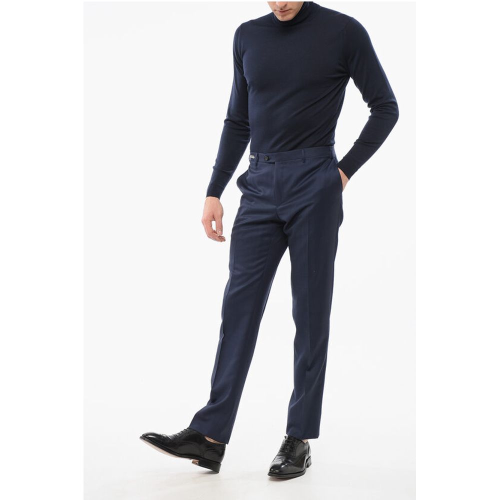 Corneliani Virgin Wool Pleated Pants - Image 3
