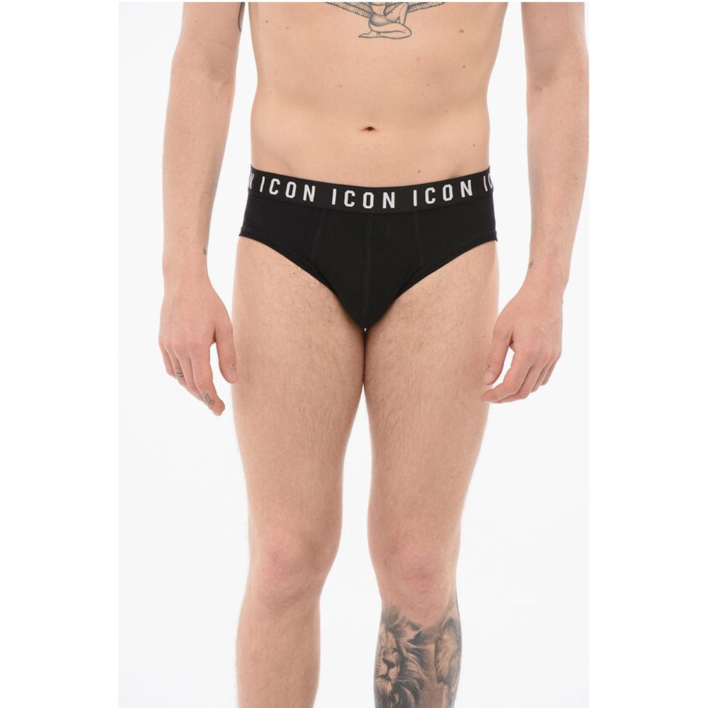 Dsquared² Cotton ICON Slip With Logoed Waistband