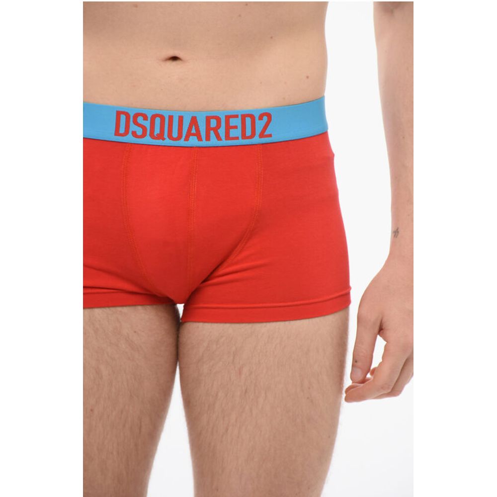 Dsquared² Cotton Boxer With Logoed Contrasting Waistband - Image 3