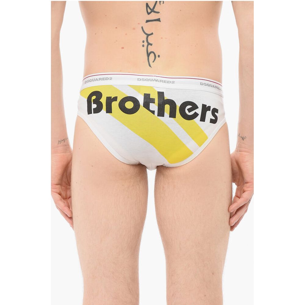 Dsquared² Printed BROTHERS Cotton Slip - Image 2