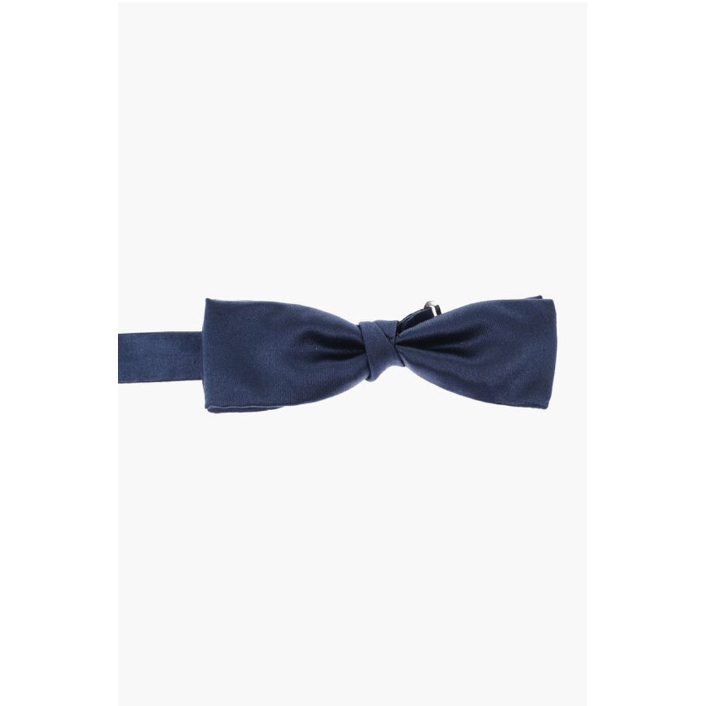 Corneliani CC COLLECTION solid color silk bow tie