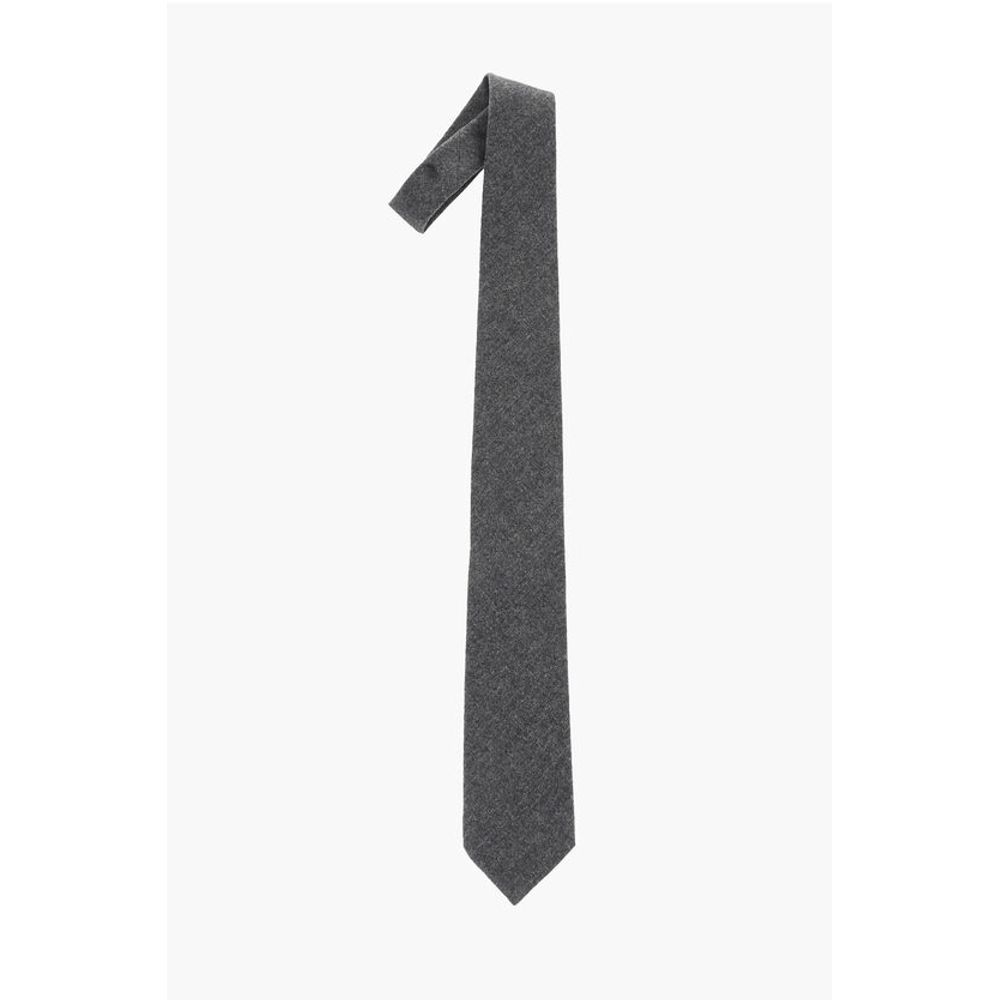 Corneliani Solid Color Wool Tie