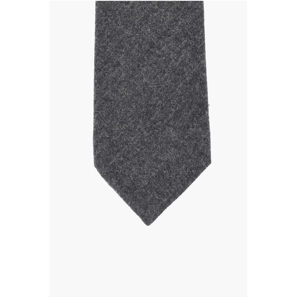 Corneliani Solid Color Wool Tie - Image 2