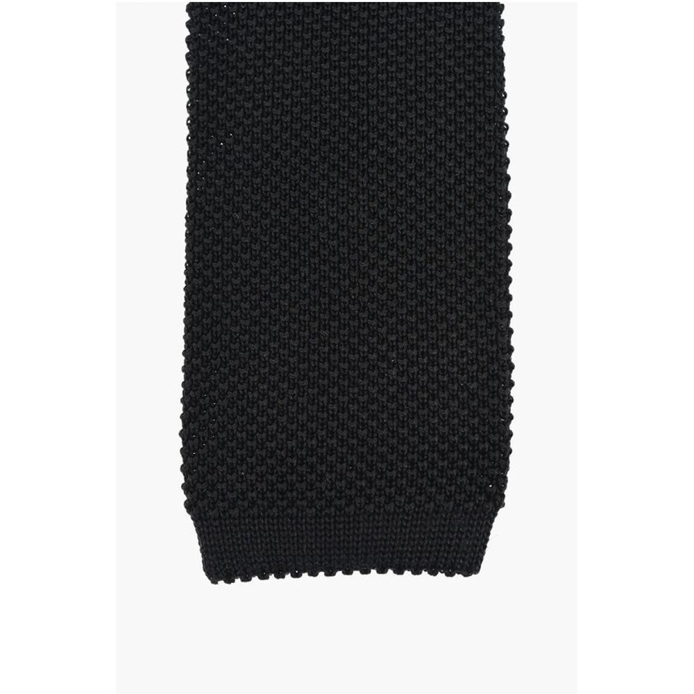 Corneliani CC COLLECTION Solid Color Silk Tie - Image 2