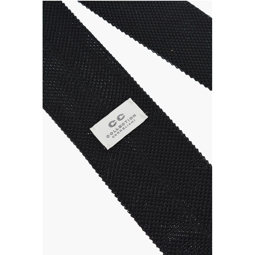 Corneliani CC COLLECTION Solid Color Silk Tie - Image 3