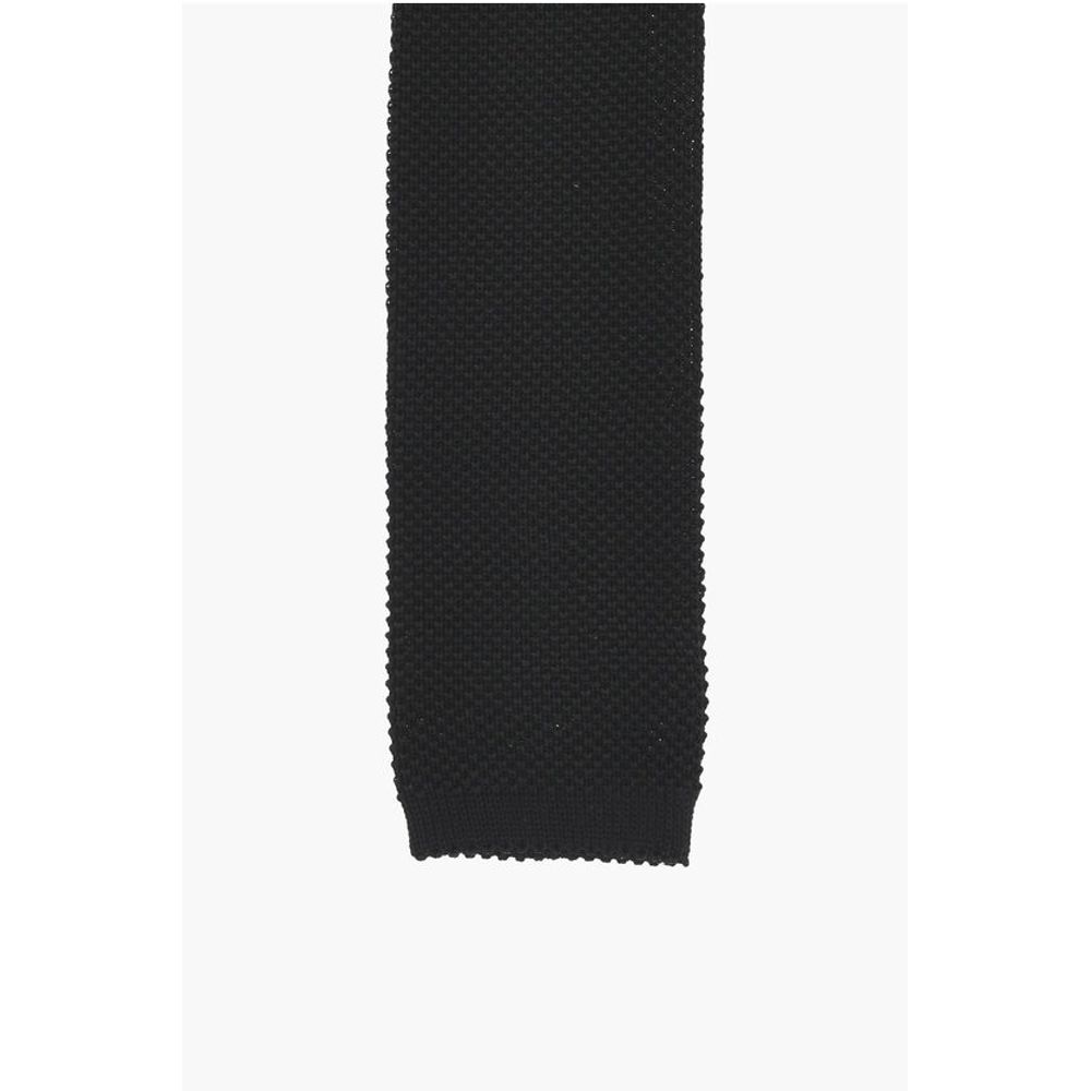 Corneliani CC COLLECTION Solid Color Silk Tie - Image 5