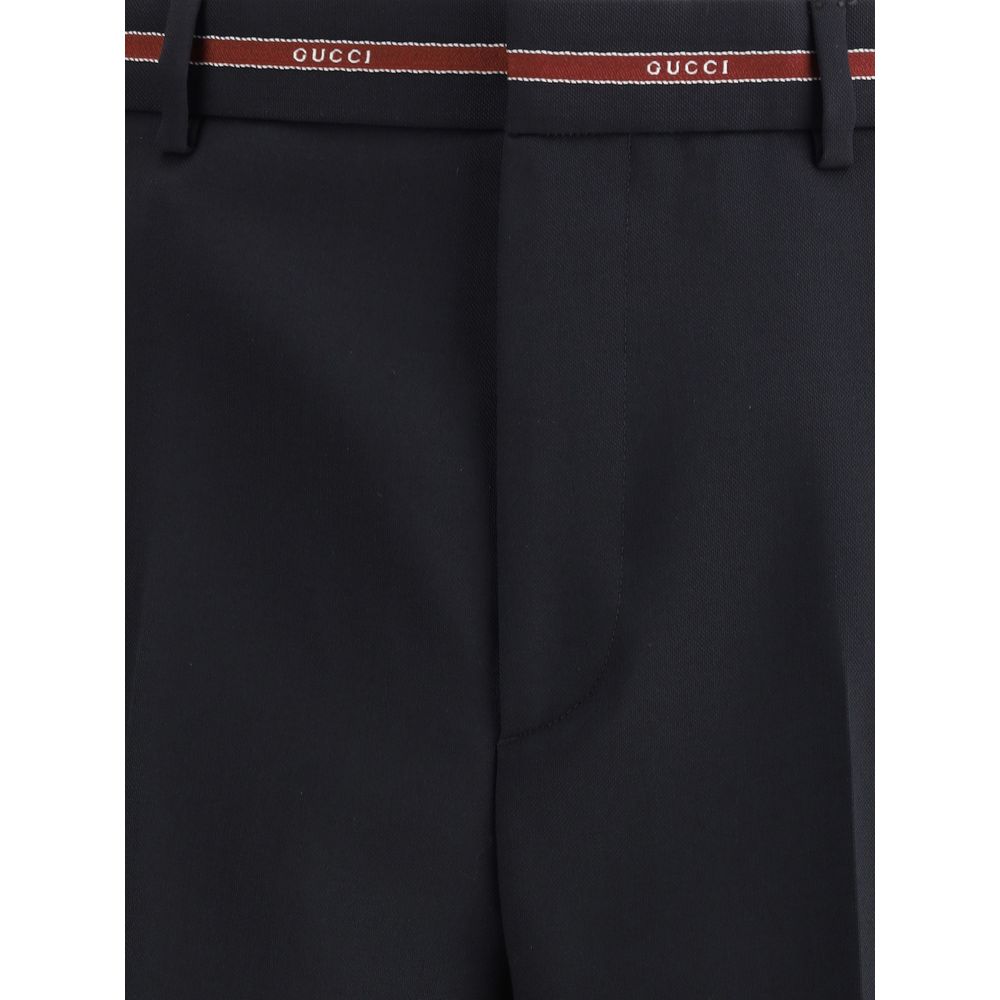 Gucci Selvedge detail Wool Pants - Image 3