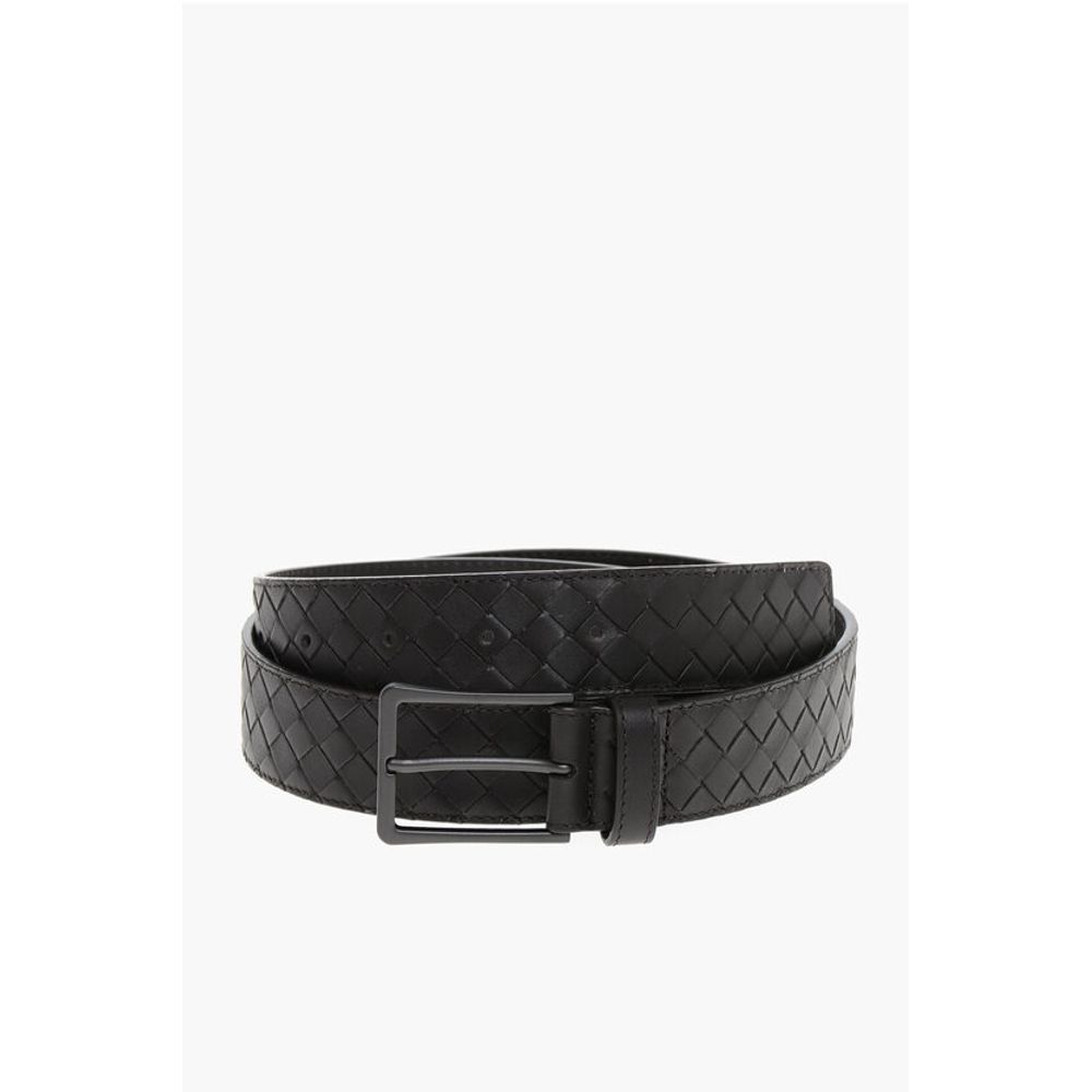 Bottega Veneta Leather INTRECCIO Belt 35mm
