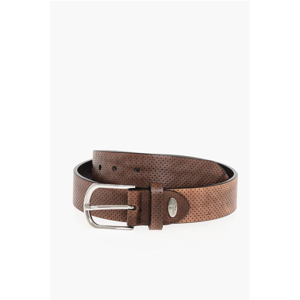 Corneliani Perforated Leather Belt 30mm