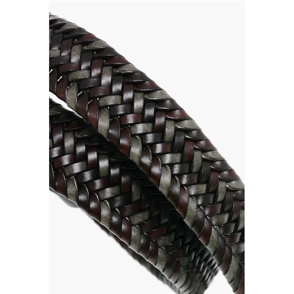 Corneliani Woven Leather Belt 30mm - Image 4
