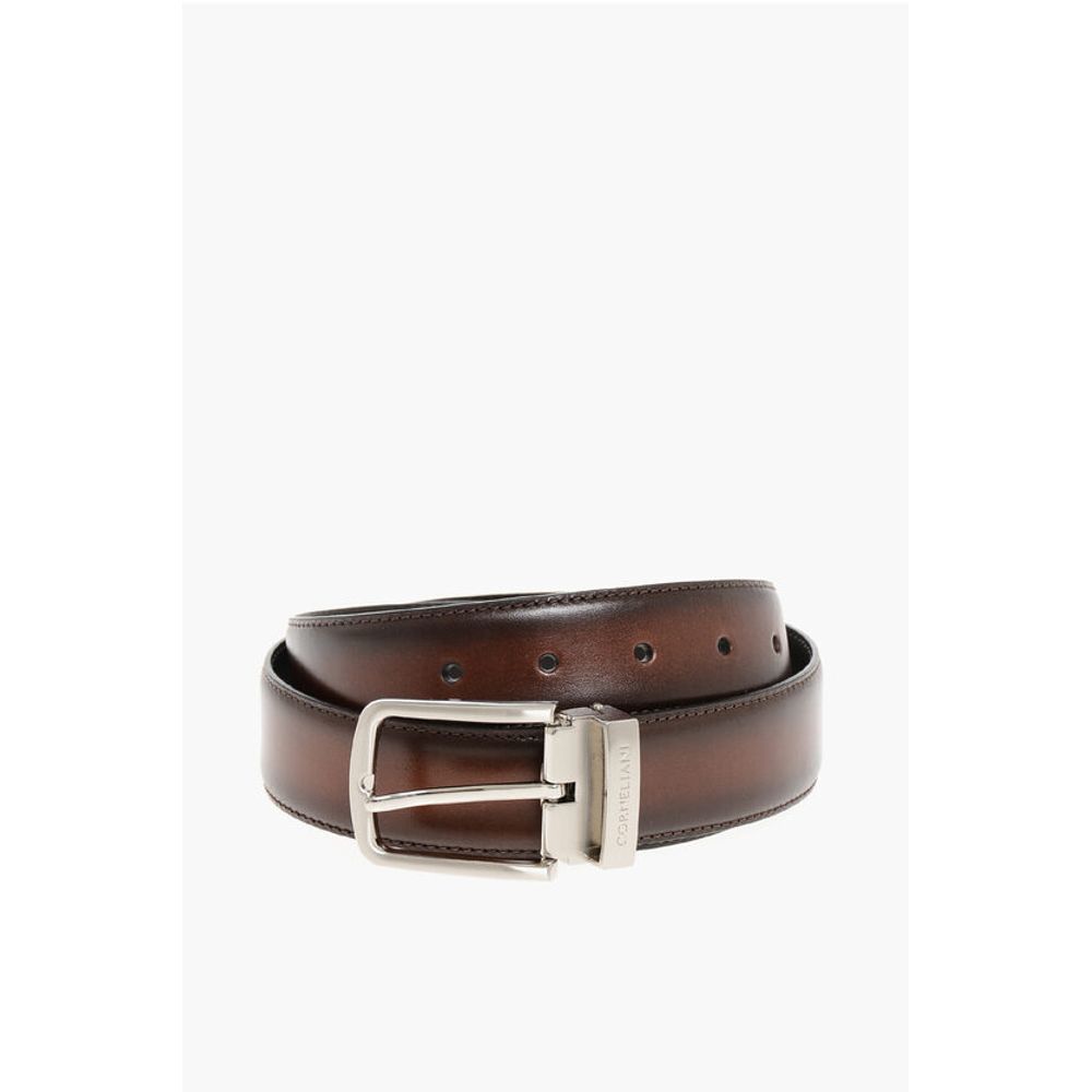 Corneliani Burnt-effect Leather Belt 30mm