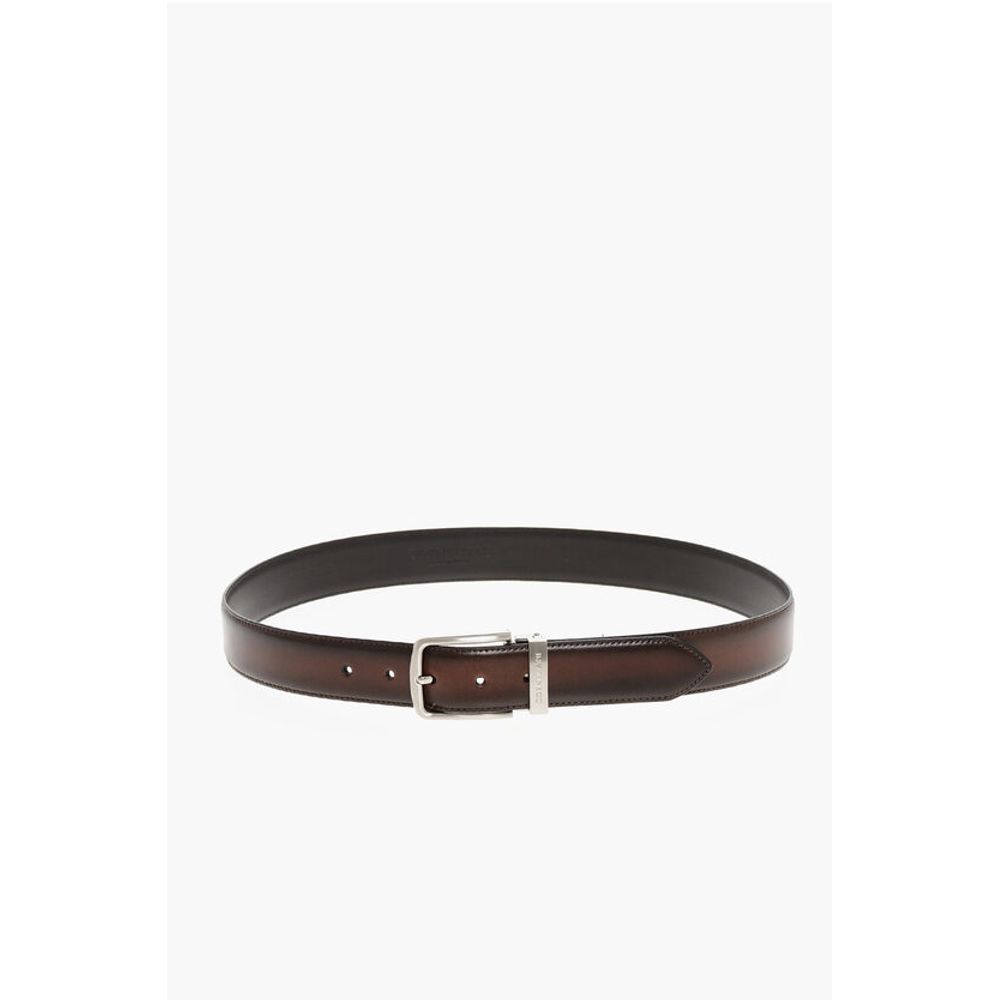 Corneliani Burnt-effect Leather Belt 30mm - Image 3