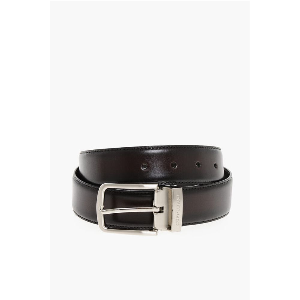 Corneliani Burnt-effect Leather Belt 30mm