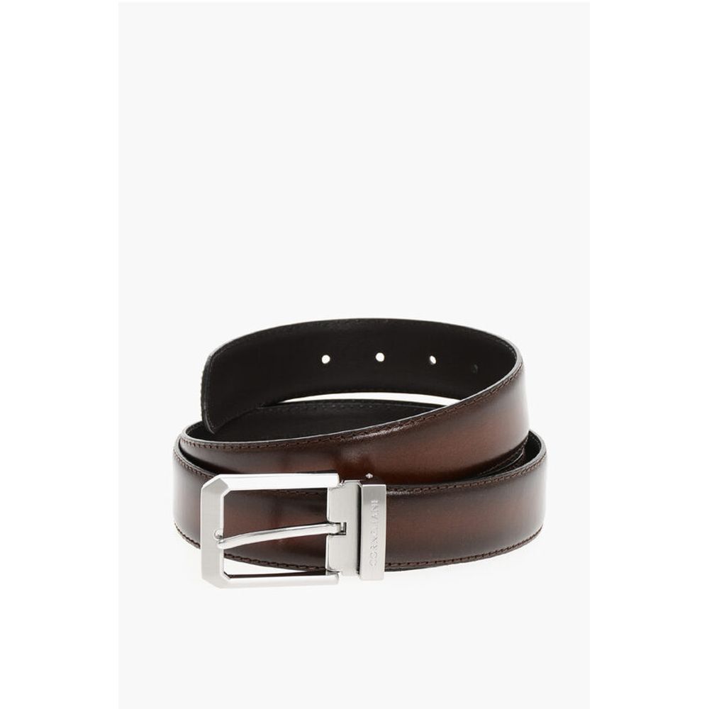Corneliani Burnt-effect Leather Belt 30mm