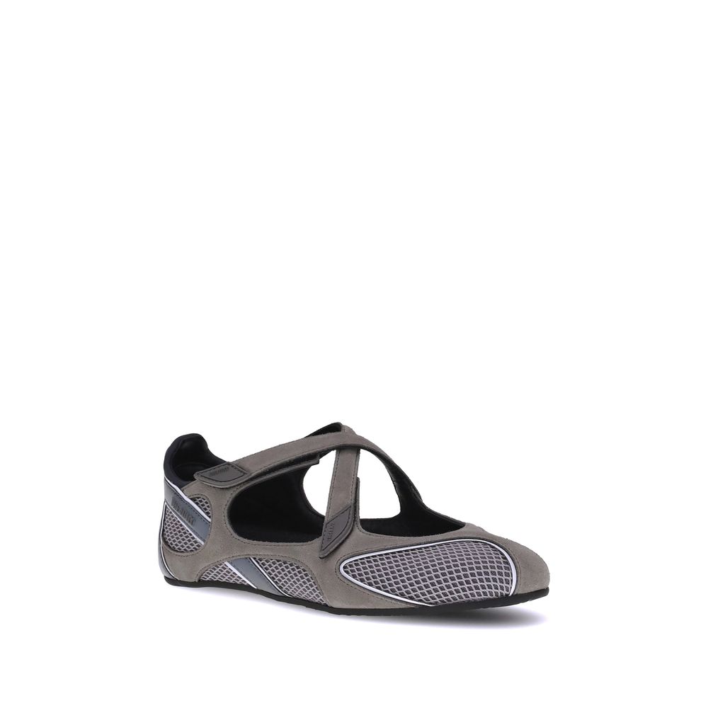 The Attico Gray Polyethylene Ballet Flats - Image 2