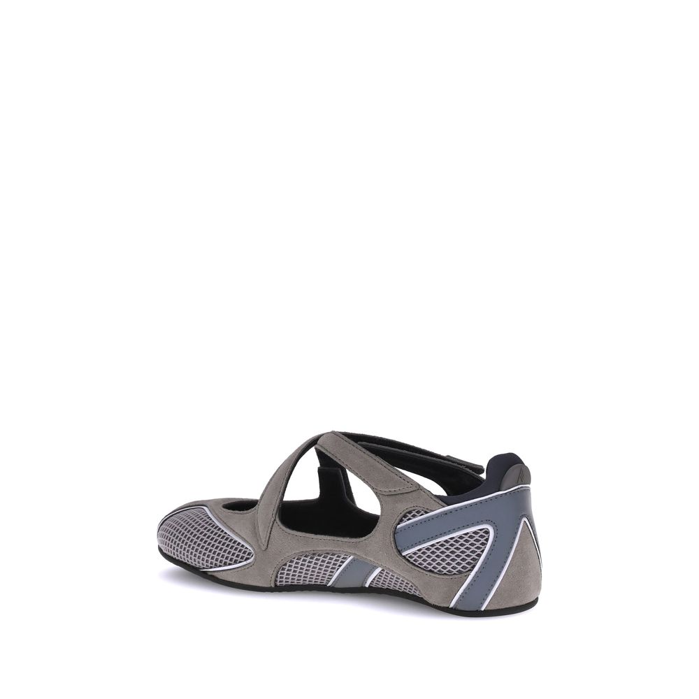 The Attico Gray Polyethylene Ballet Flats - Image 3
