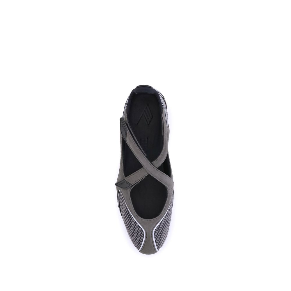 The Attico Gray Polyethylene Ballet Flats - Image 4