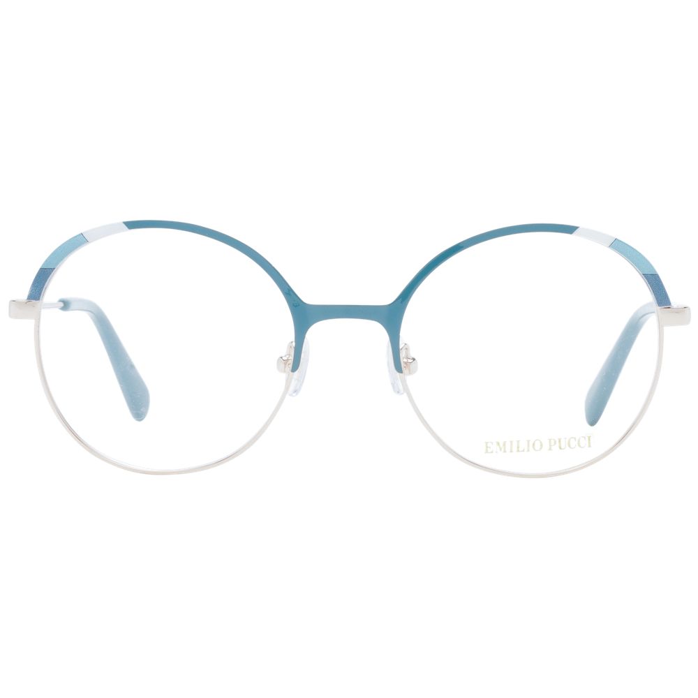 Emilio Pucci Turquoise Metal Glasses (Frames) - Image 2