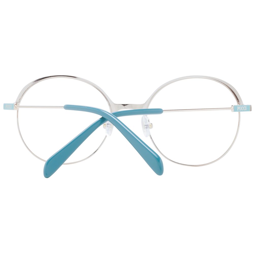 Emilio Pucci Turquoise Metal Glasses (Frames) - Image 3