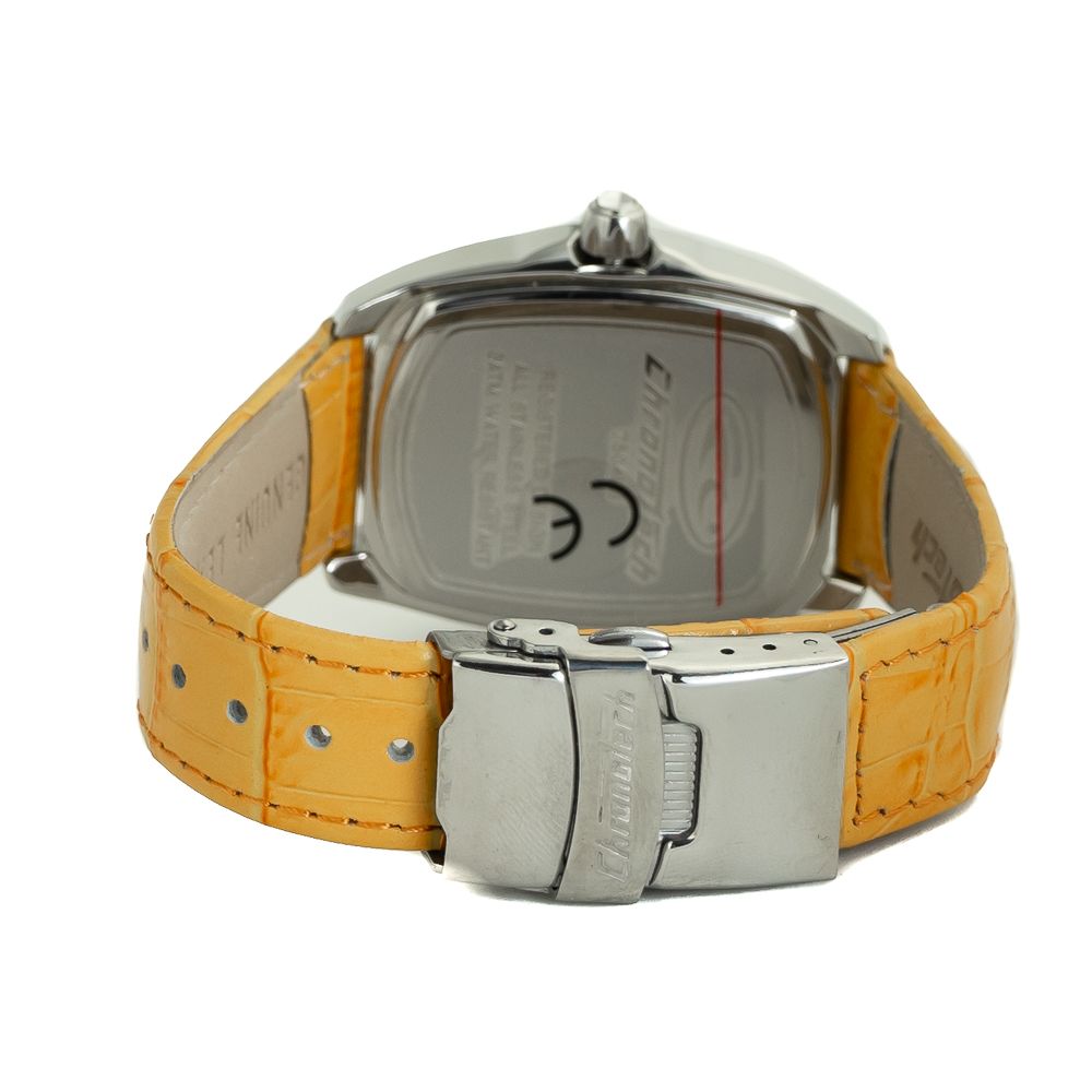 Chronotech Orange Leather Watch - Image 2