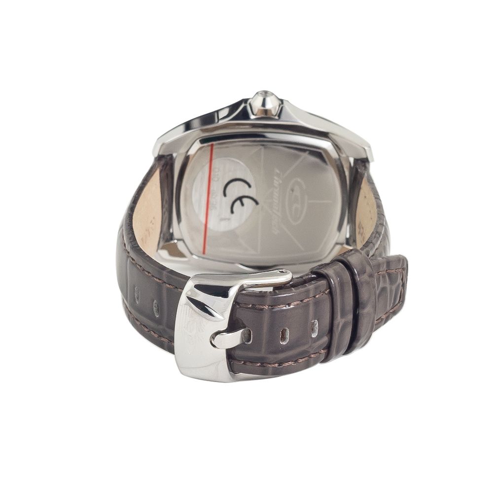 Chronotech Black Leather Watch - Image 2