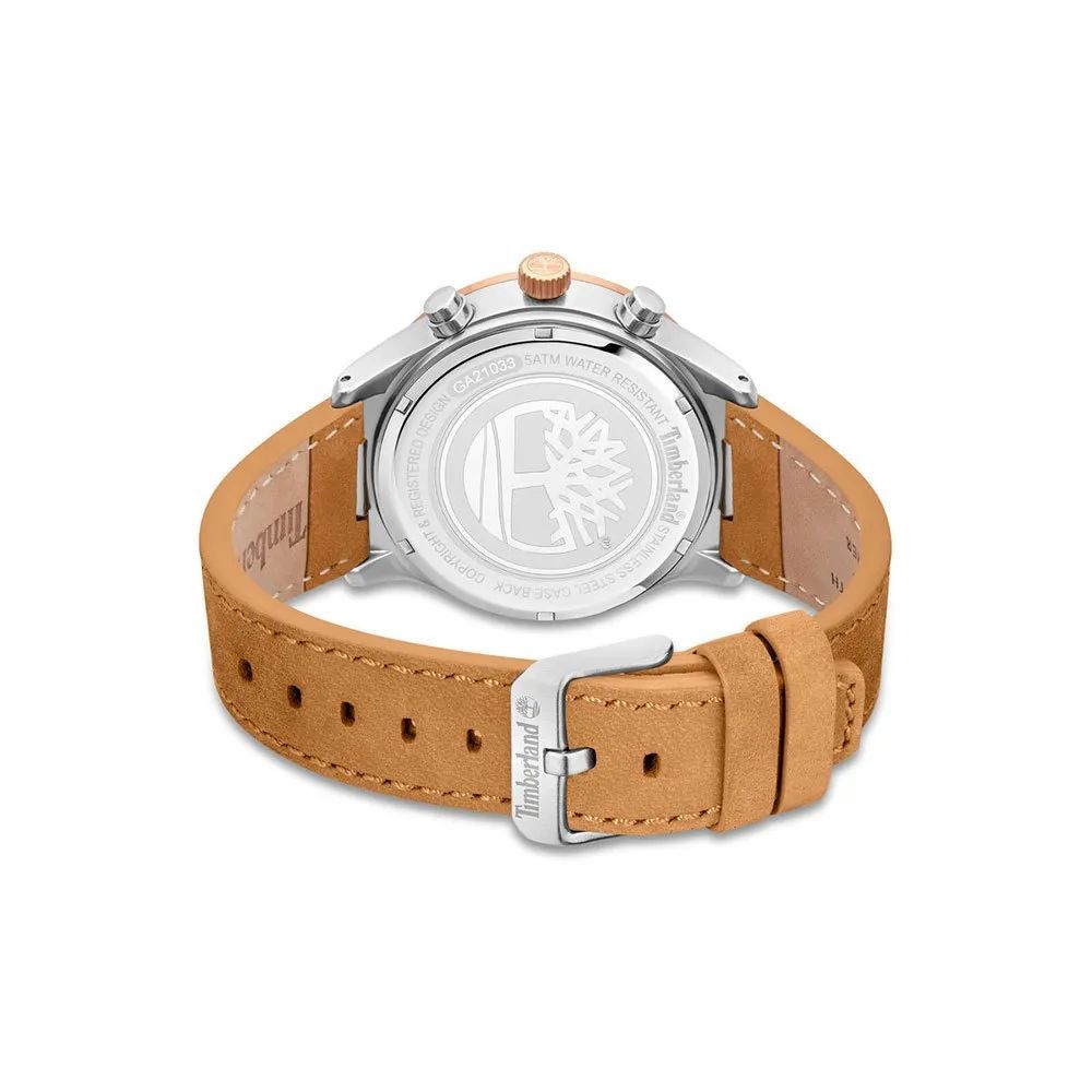 Timberland Brown Leather Dress Watch - Image 2