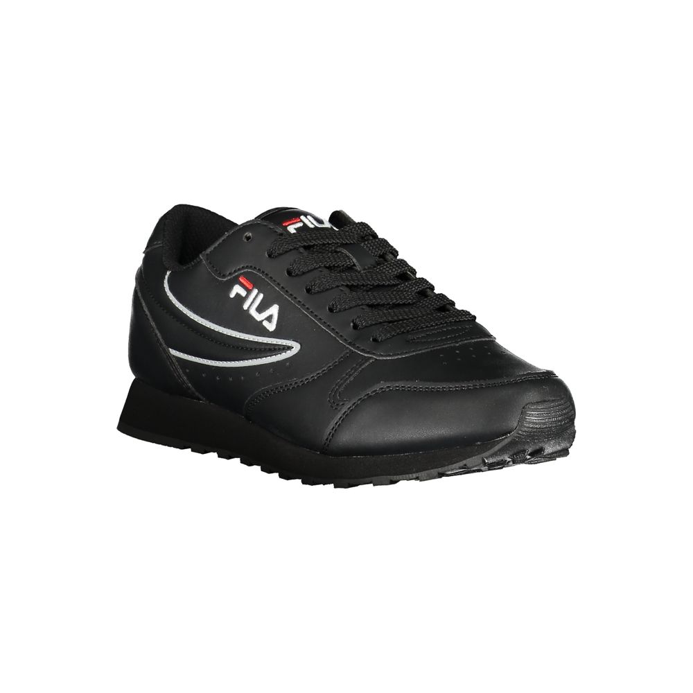 Fila Sleek Black Lace-Up Sport Sneakers - Image 2