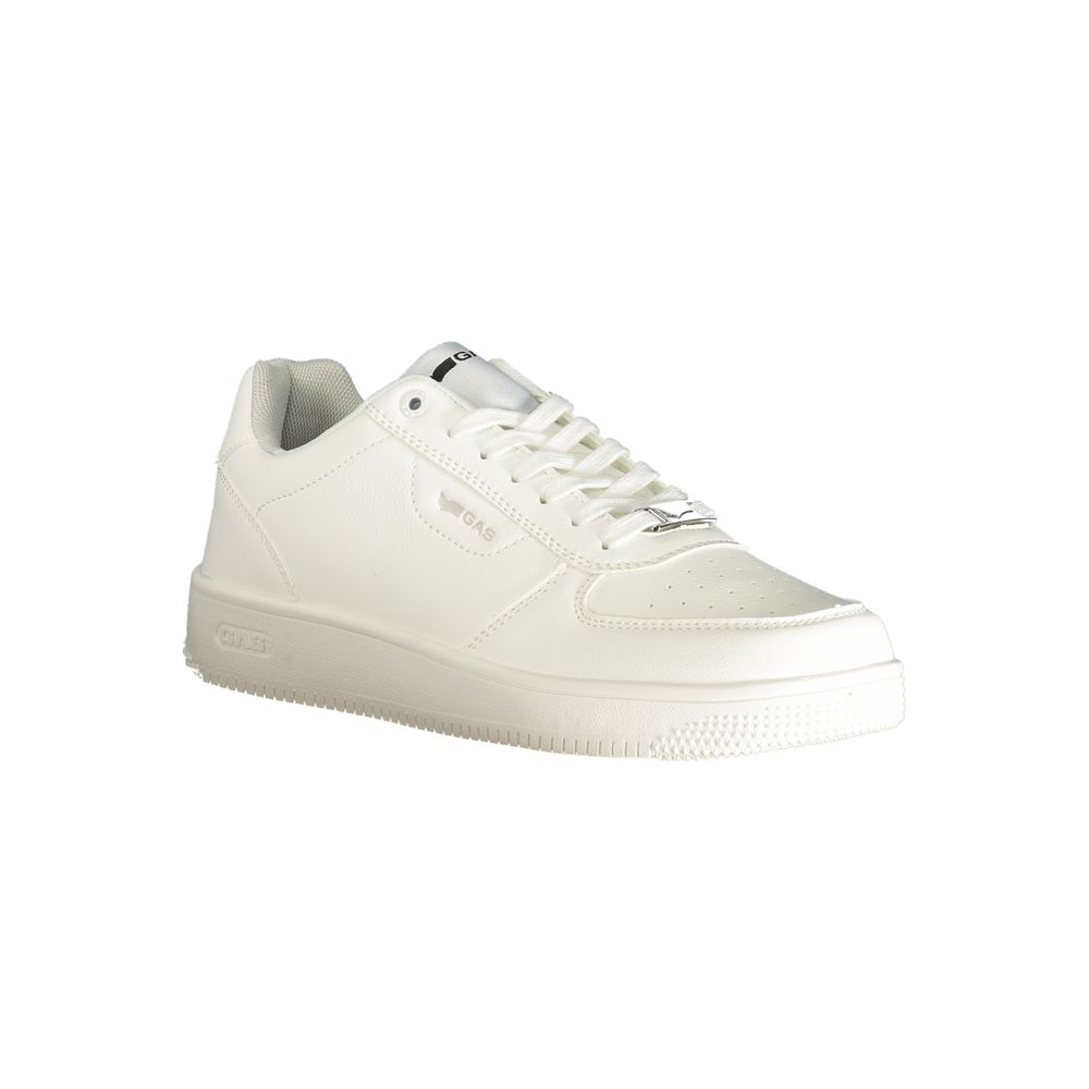 Gas White Polyester Men Sneaker - Image 2
