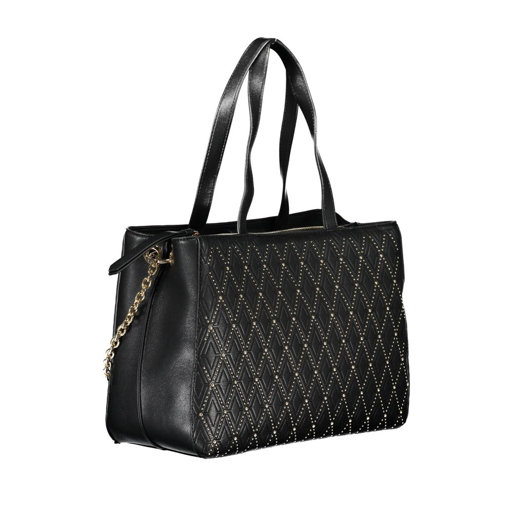 Mario Valentino Black Polyurethane Women Handbag - Image 3