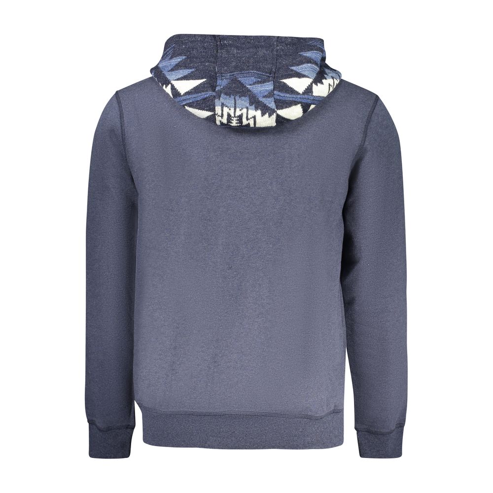Guess Jeans Blue Cotton Men's Hoodie - Image 2