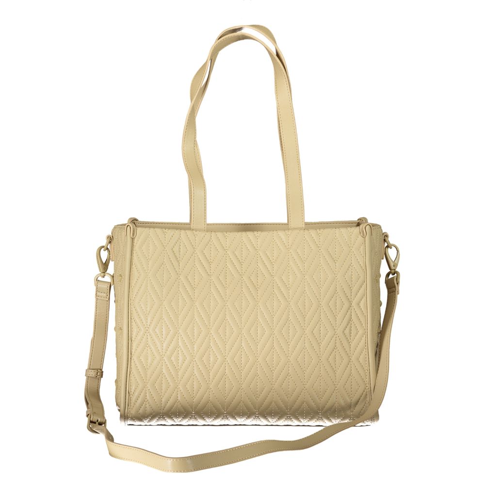 Mario Valentino Beige Polyurethane Women's Handbag - Image 2