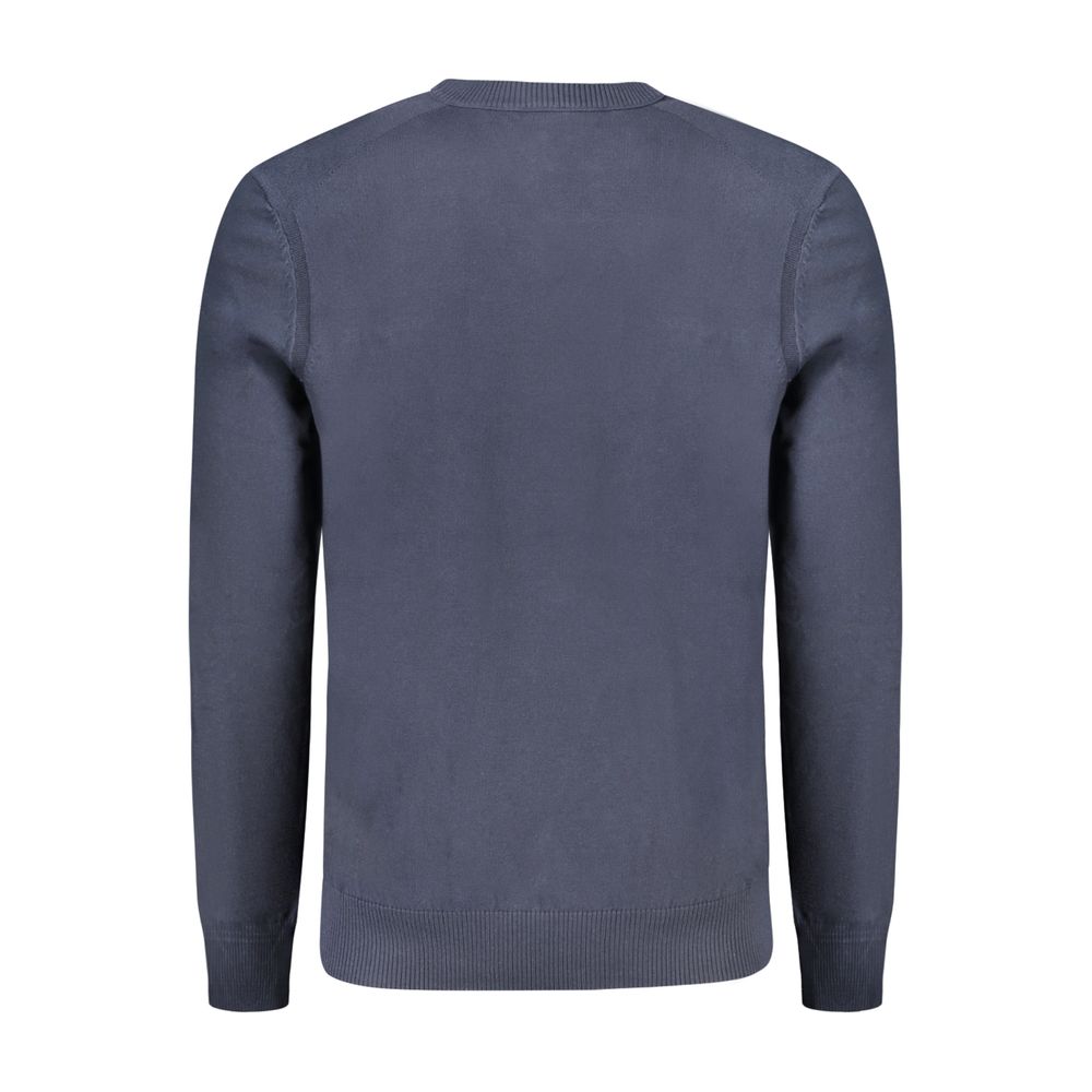 Hugo Boss Blue Cotton Men's Long-Sleeved T-Shirt - Image 2
