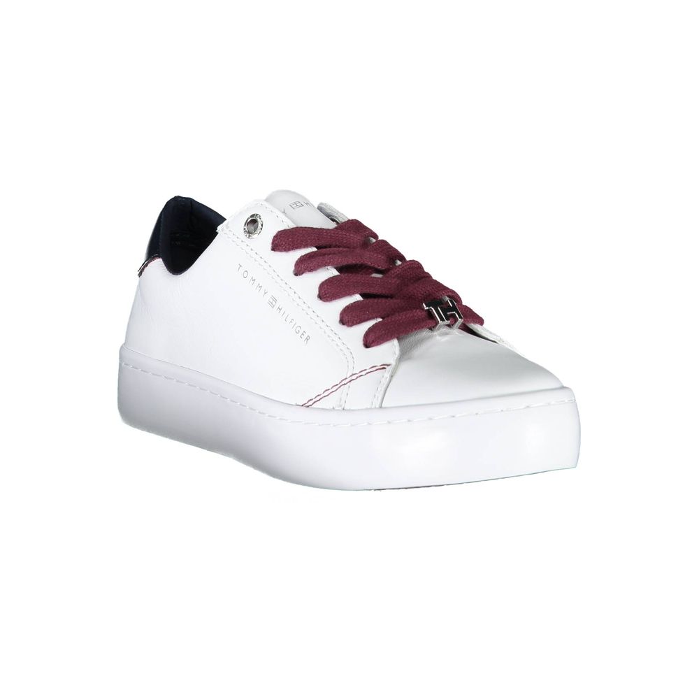 Tommy Hilfiger White Leather Sneaker - Image 2