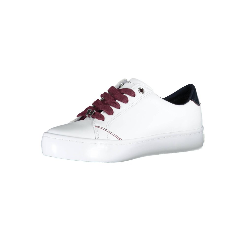 Tommy Hilfiger White Leather Sneaker - Image 3