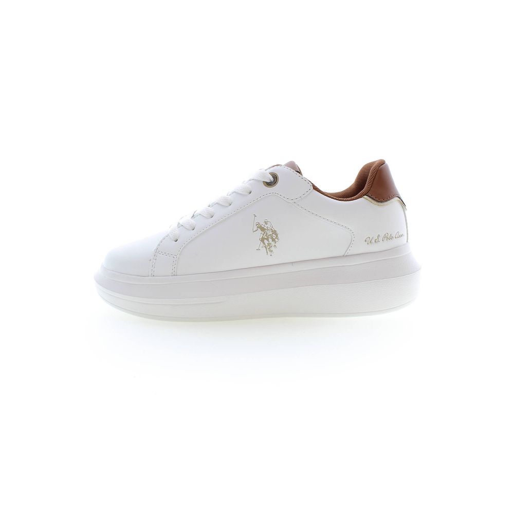 U.S. POLO ASSN. White Polyester Sneaker - Image 3