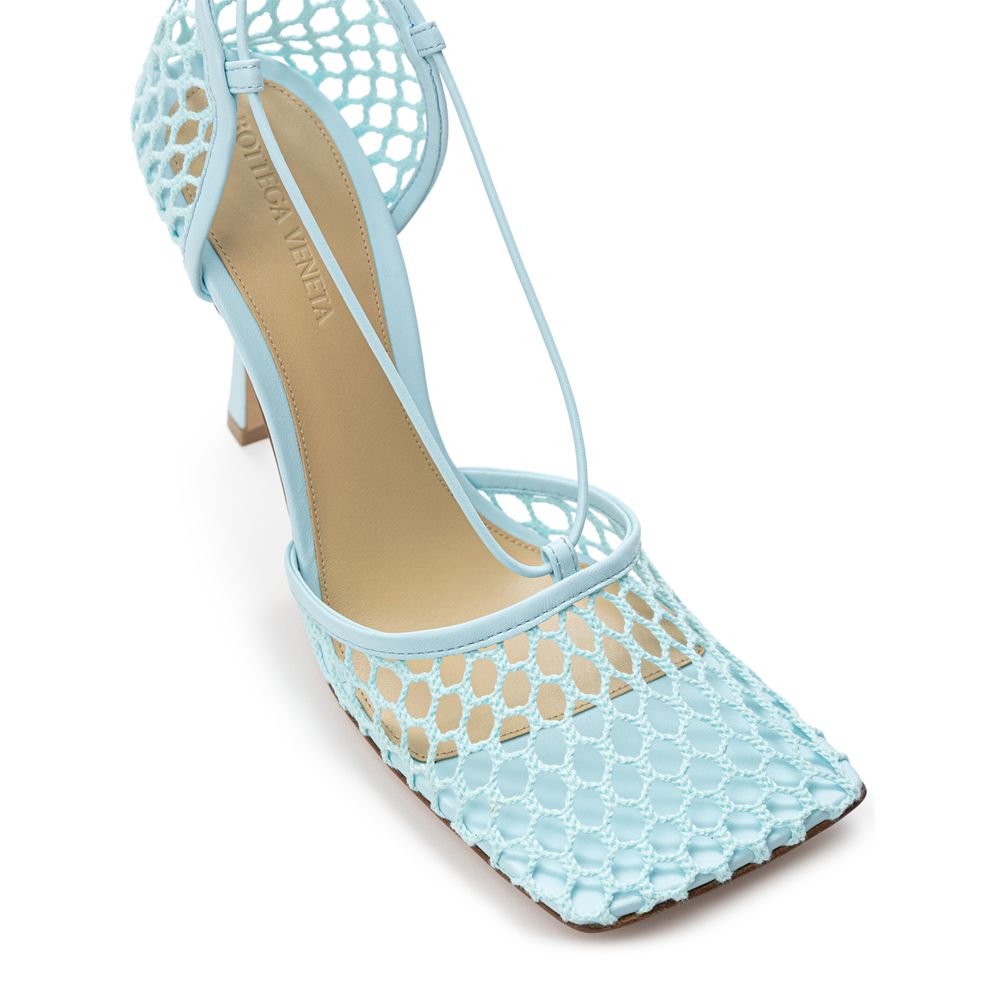Bottega Veneta Blue Fabric And Leather Sandal - Image 5