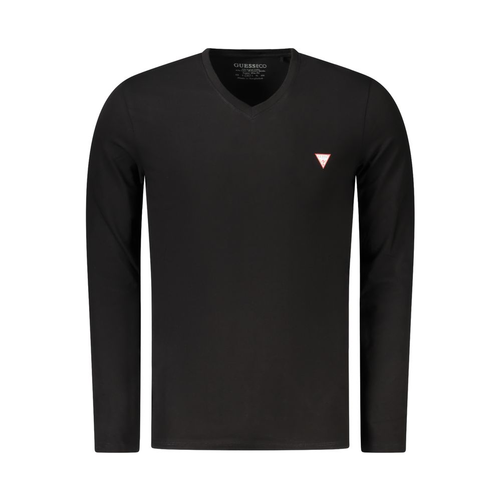 Guess Jeans Black Cotton T-Shirt