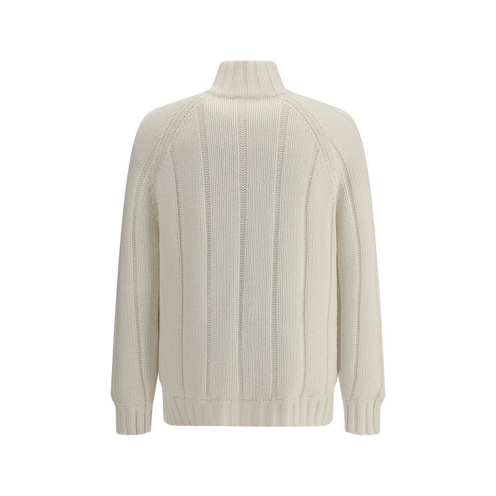 Brunello Cucinelli White Cashmere Coat - Image 2
