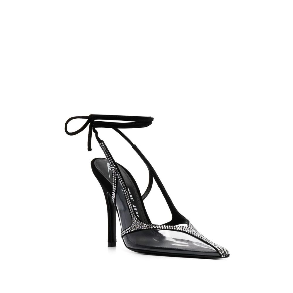 The Attico Venus Chrome Slingback Pumps - Image 2