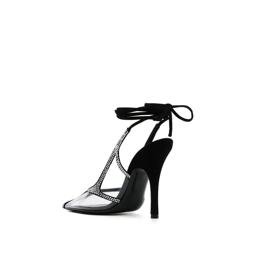 The Attico Venus Chrome Slingback Pumps - Image 3