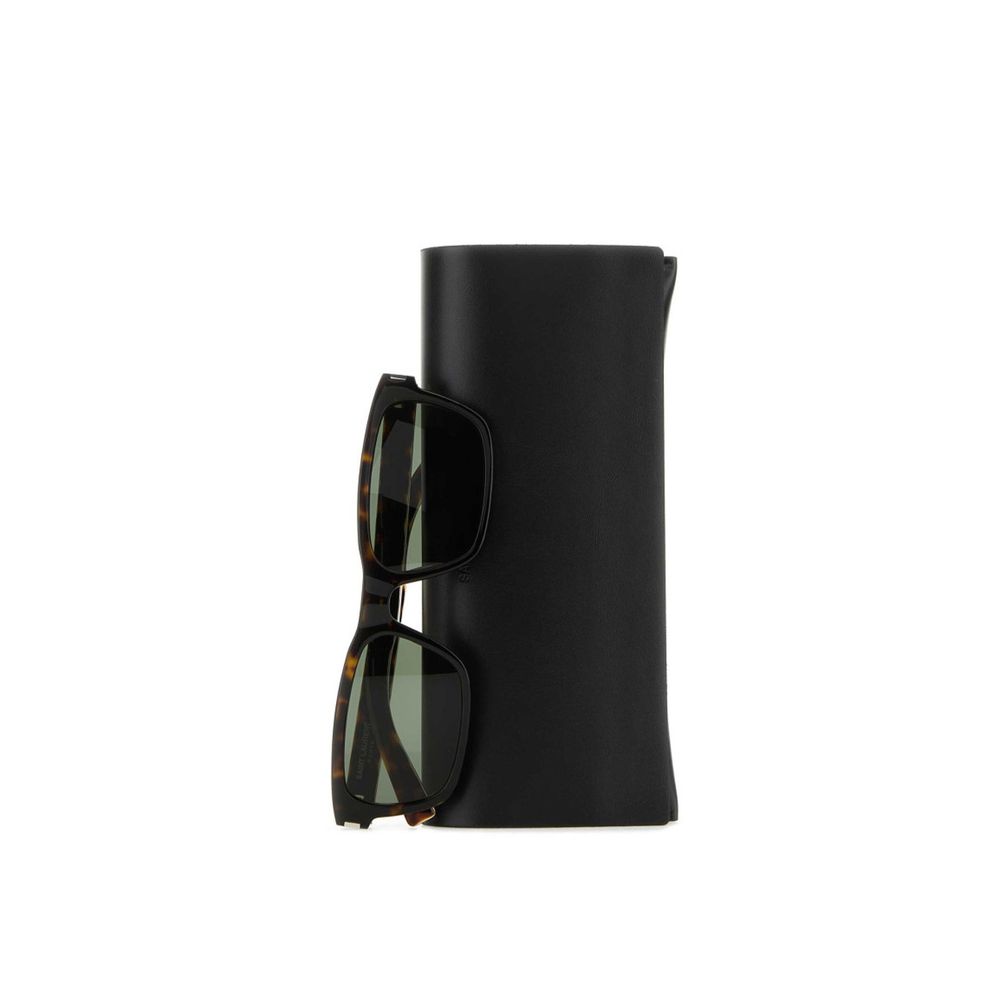 Saint Laurent Square Logo Sunglasses - Image 3