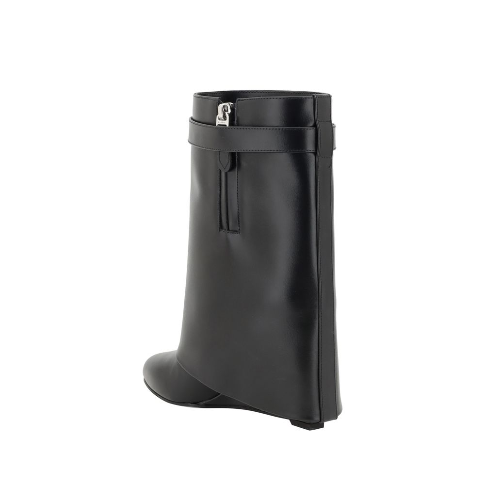 Givenchy Black Calf Leather Bos Taurus Ankle Boots - Image 3