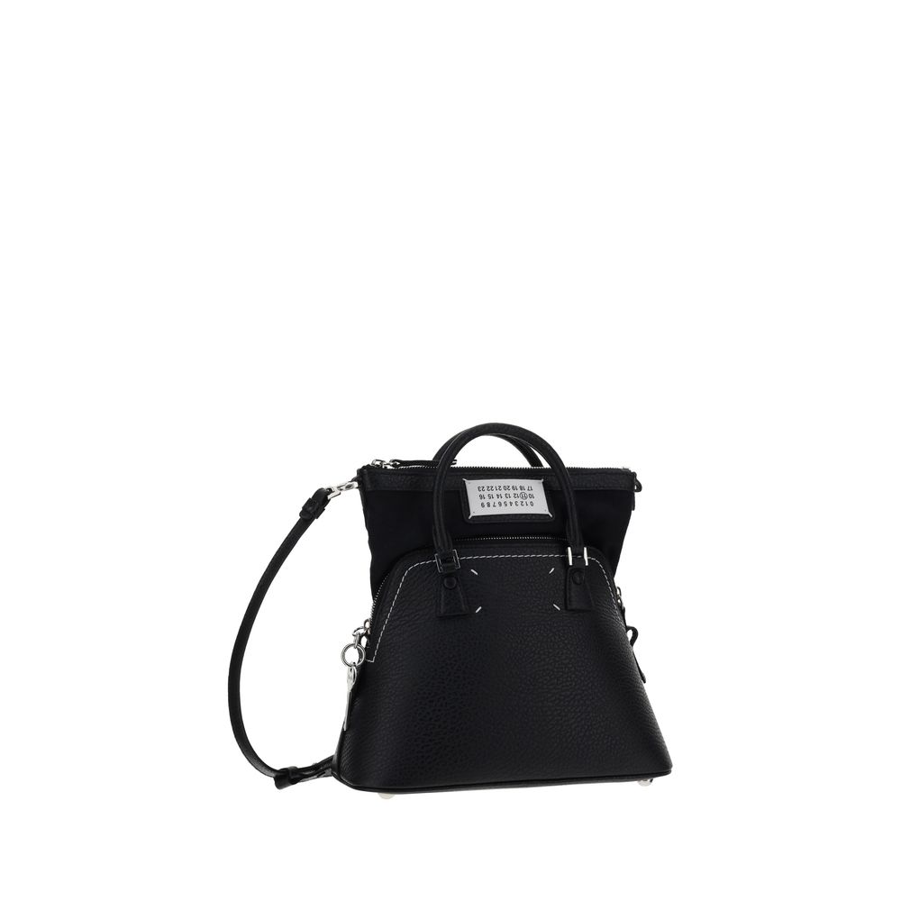 Margiela Black Calf Leather Bos Taurus Handbag - Image 3