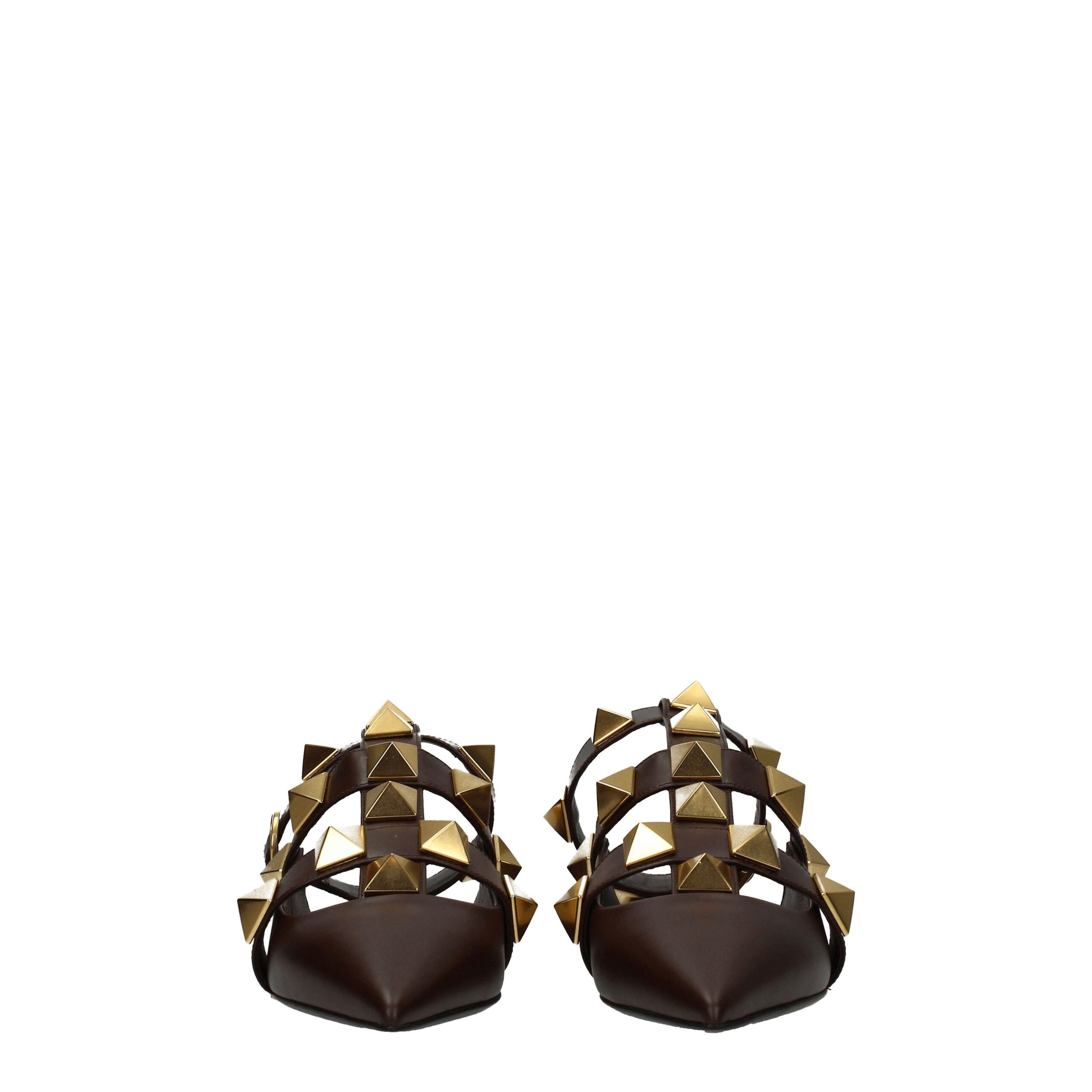 Valentino Garavani Brown Leather Sandals - Image 3