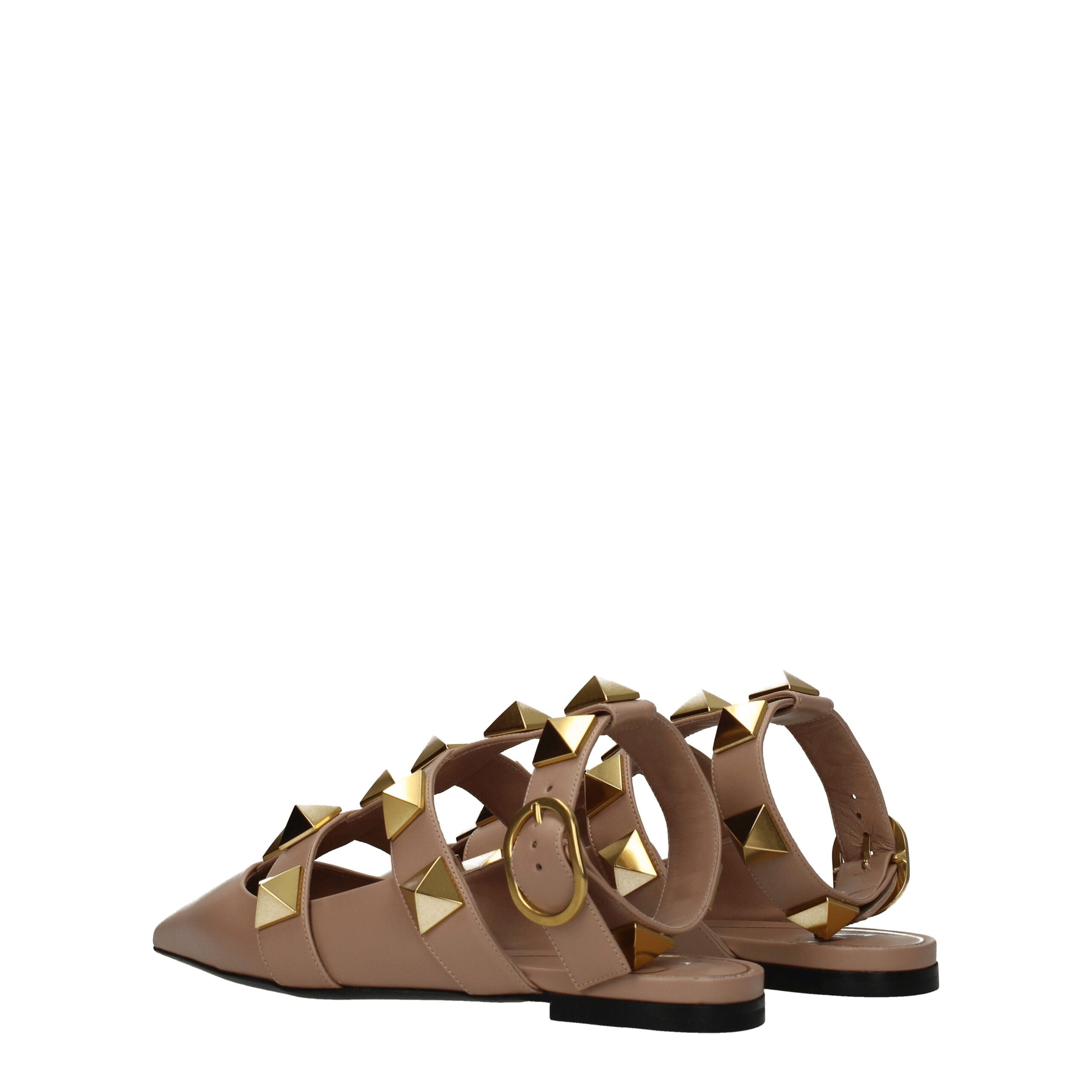 Valentino Garavani Pink Leather Sandals - Image 4