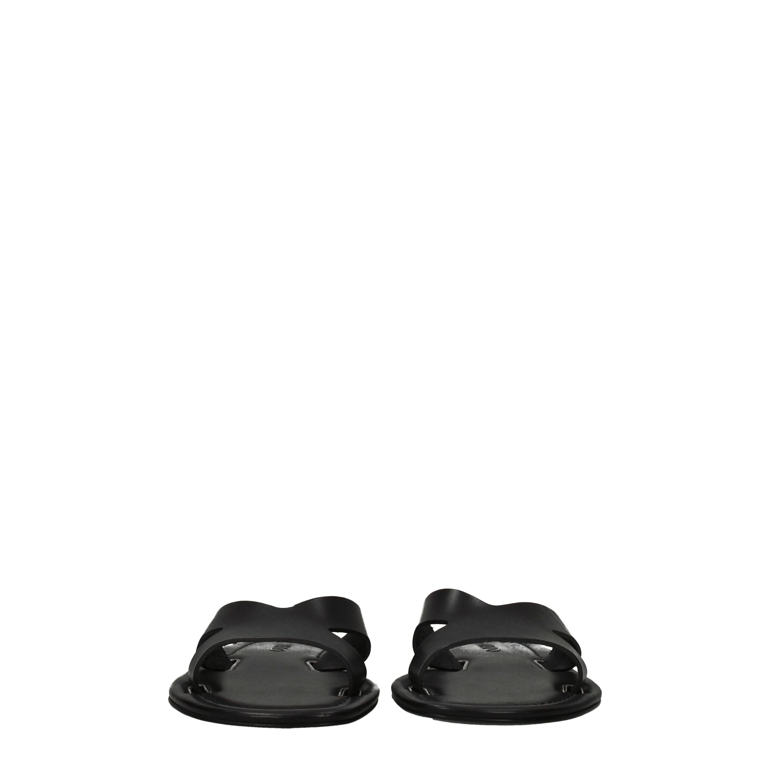 Kenzo Black Leather Slippers Sandals - Image 3