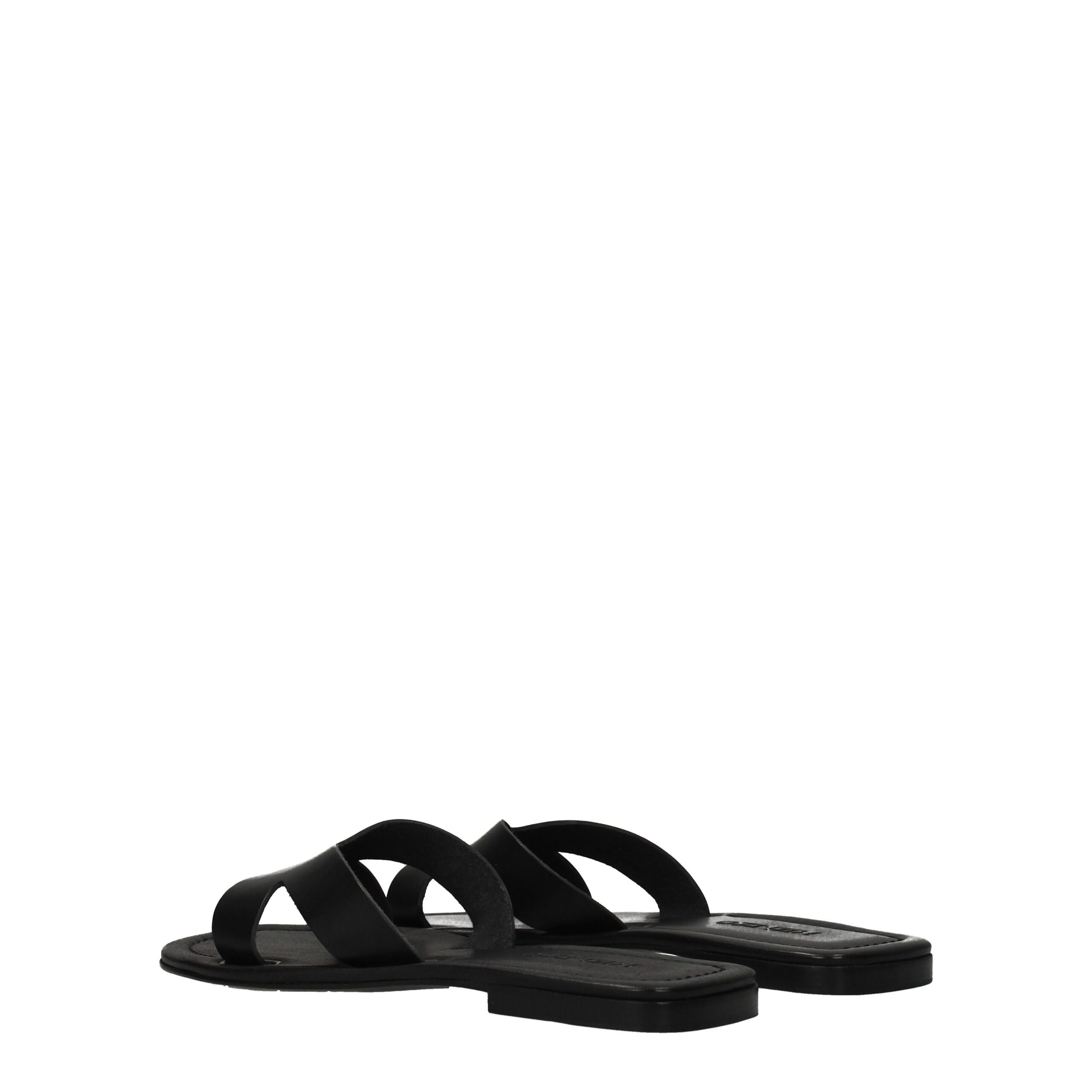 Kenzo Black Leather Slippers Sandals - Image 4