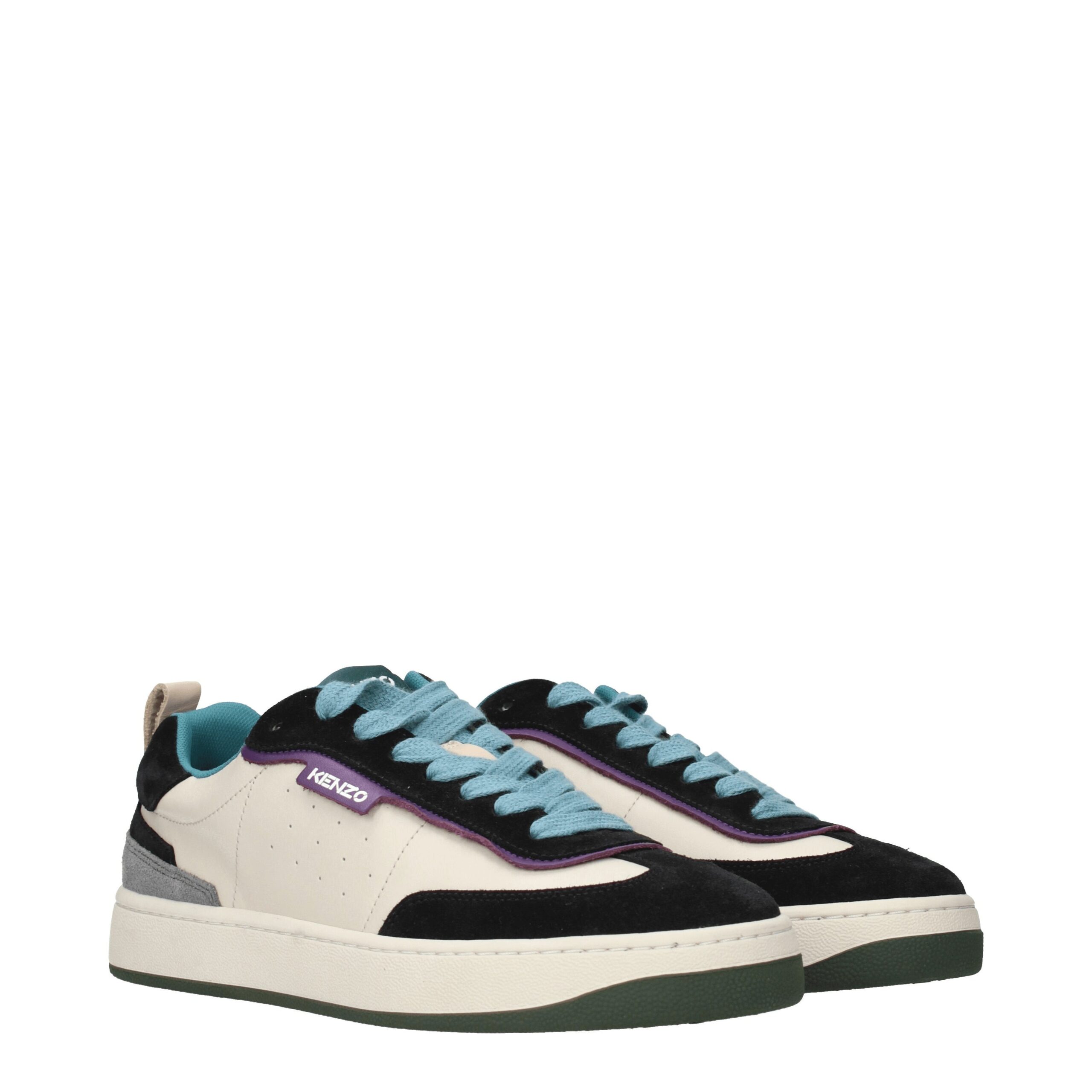 Kenzo Multicolor Leather Low Top Sneakers - Image 2