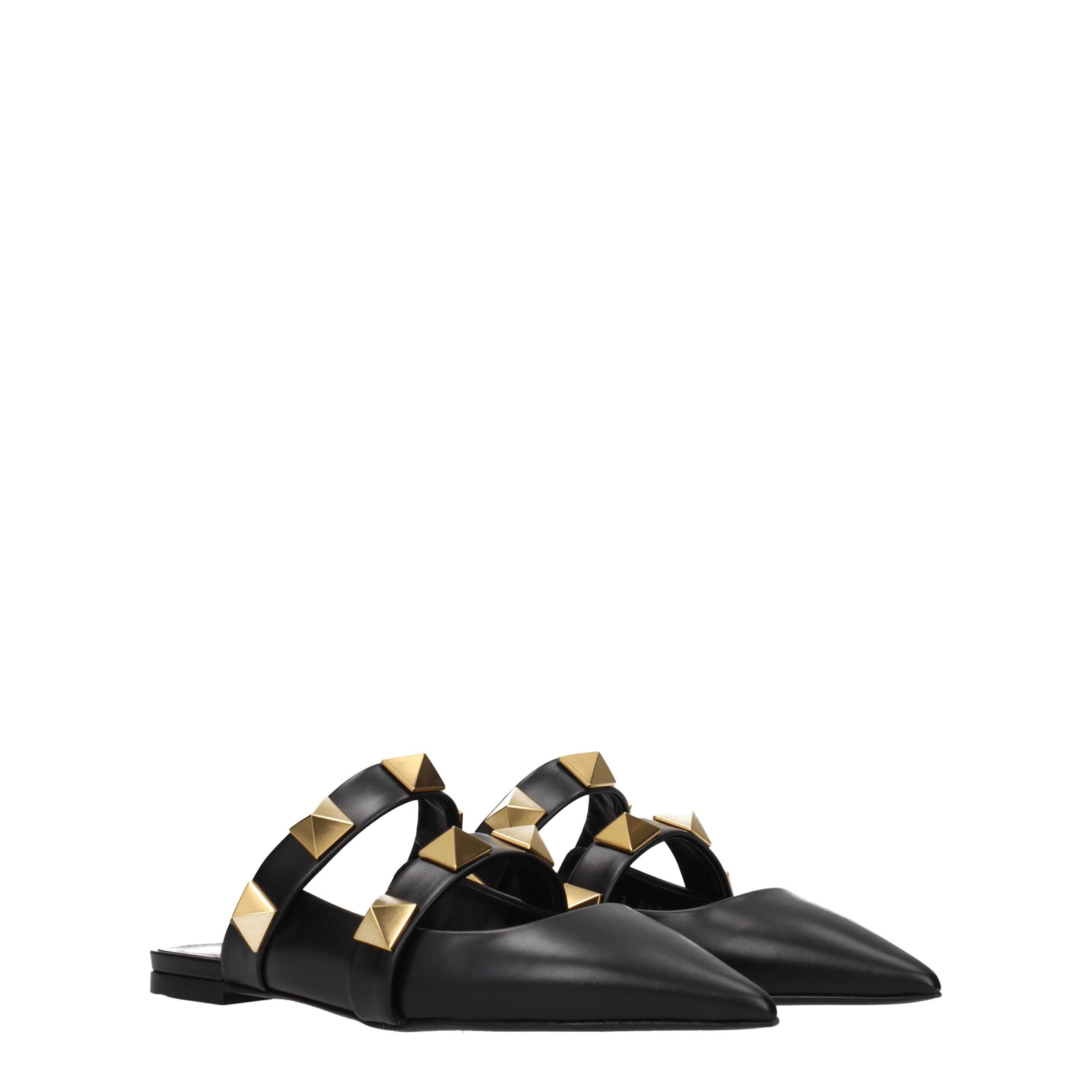Valentino Garavani Black Leather Mules - Image 2